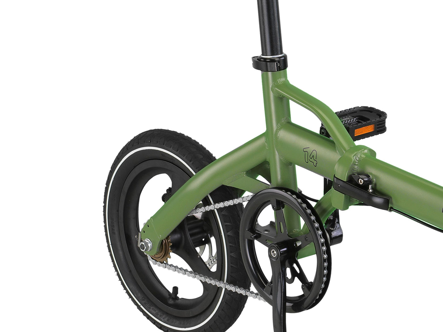 PACTO - 14 - Folding Bike - Army Green/ Black