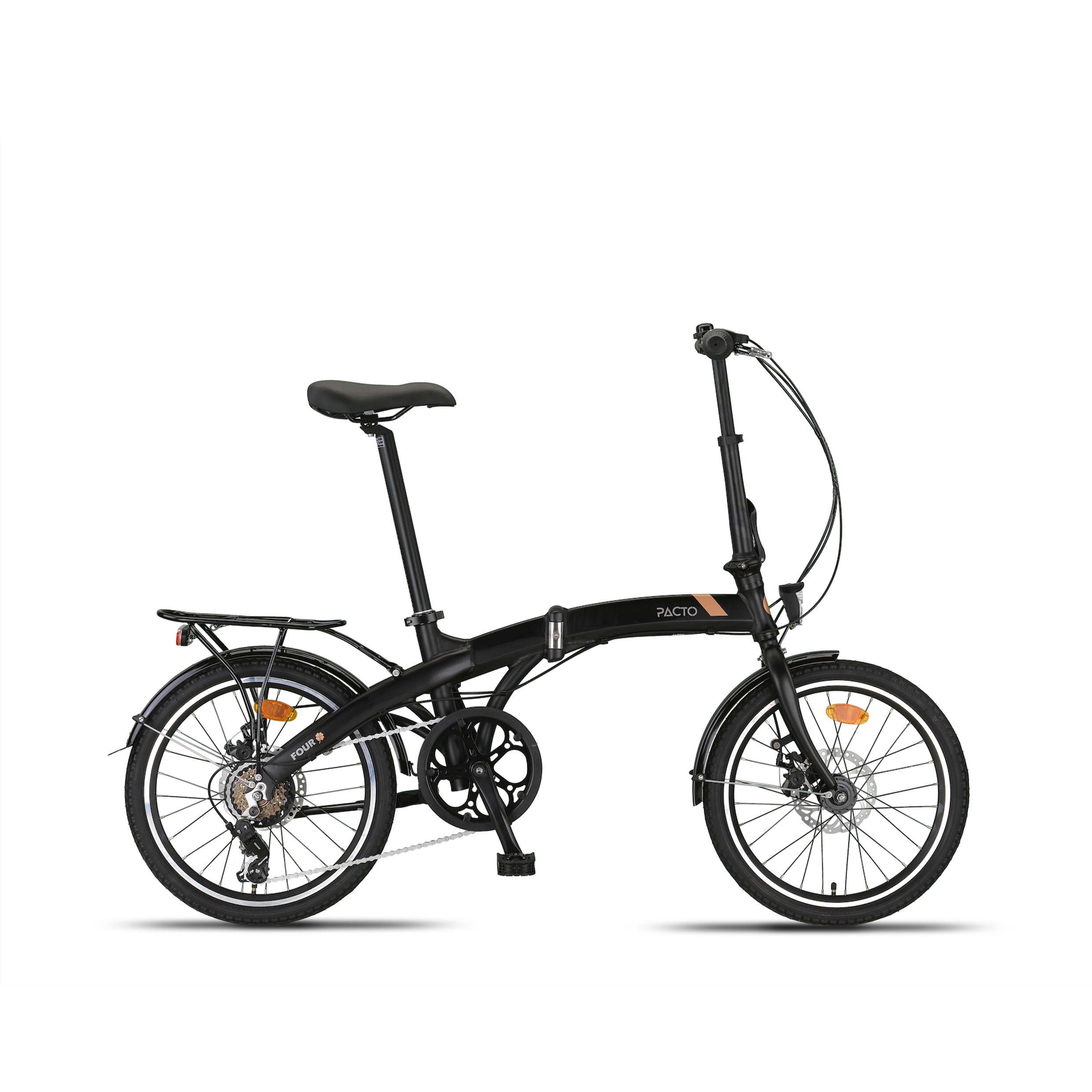 PACTO - Four S - Folding Bike - Black/ Green