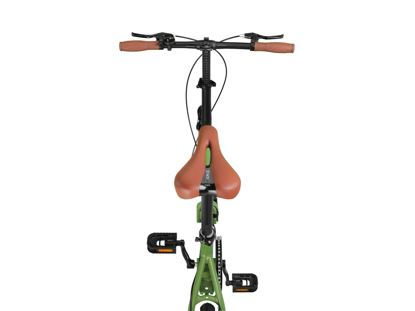 PACTO - 14 - Vouwfiets - Army green/ Zwart