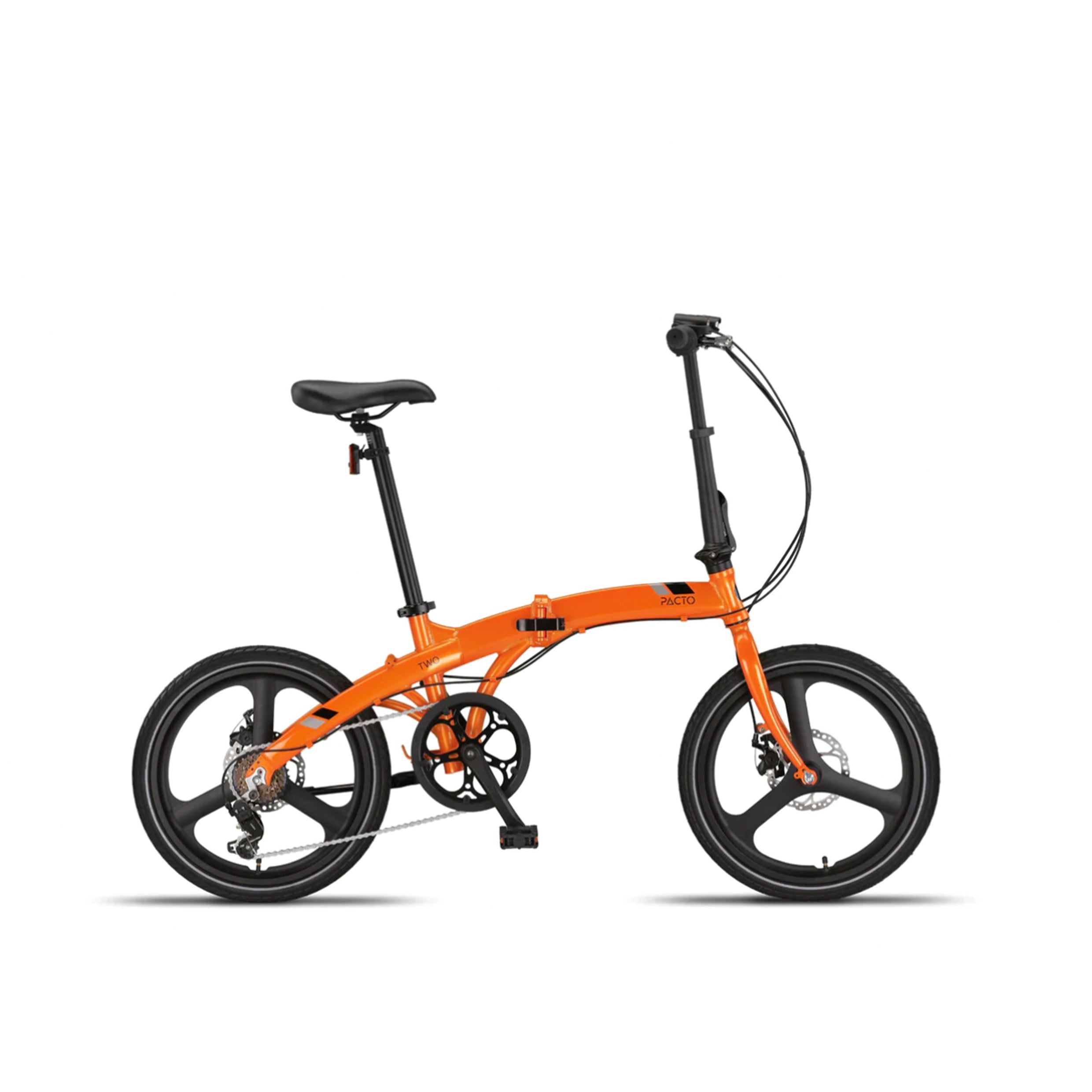 Folding sales bike orange