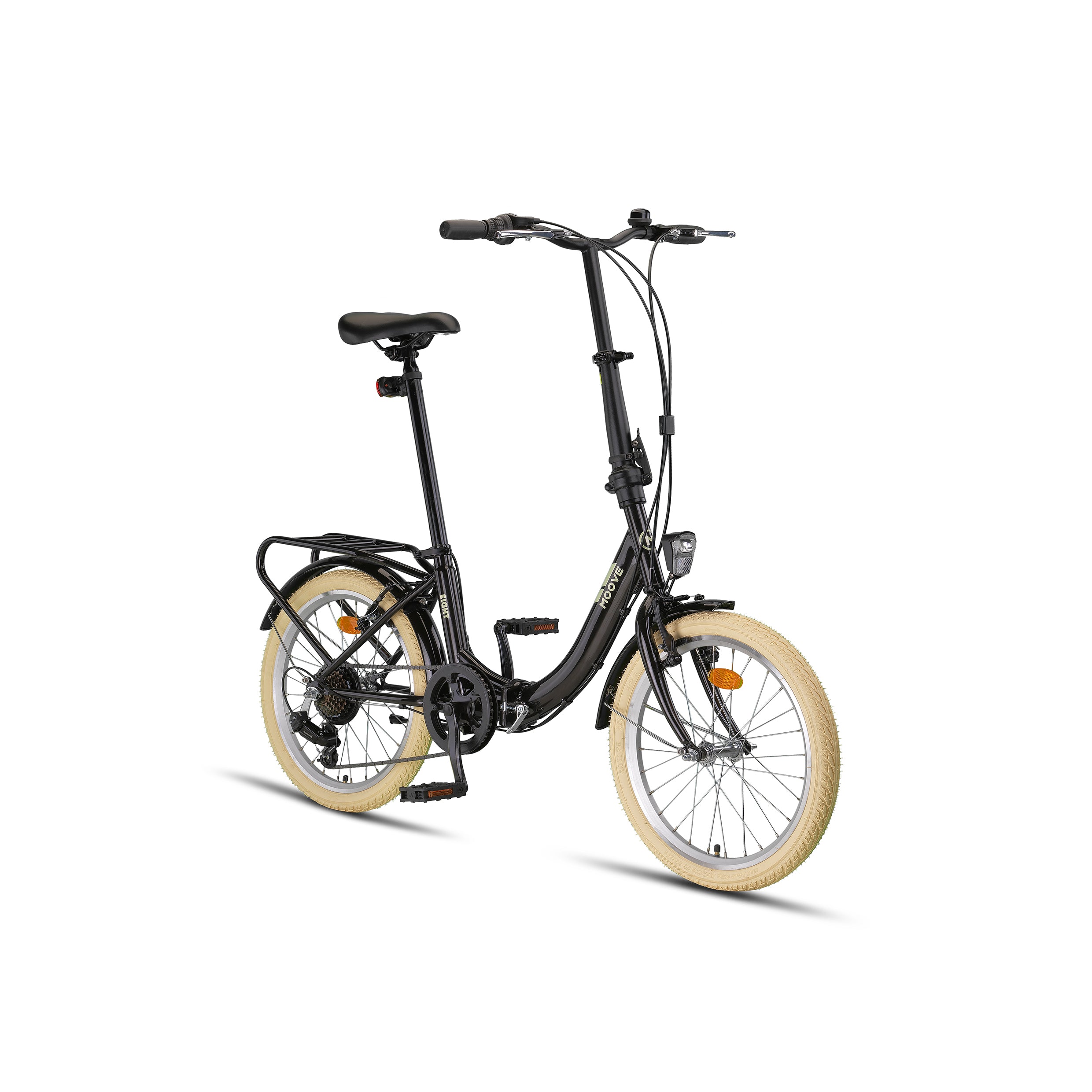 PACTO Eight Folding Bike Black Patrol Green Lavender