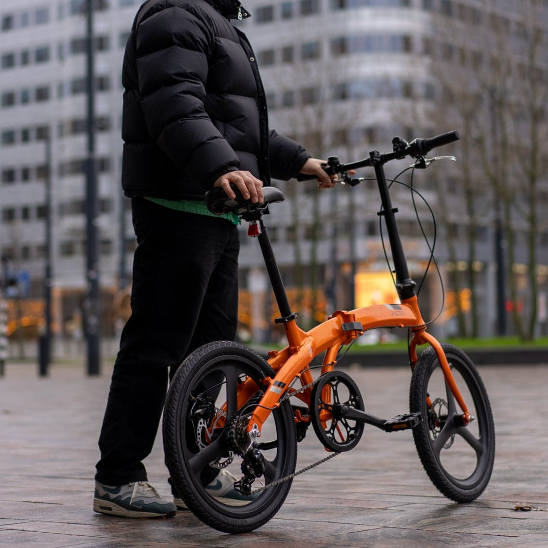 PACTO Two Folding Bike Orange Black