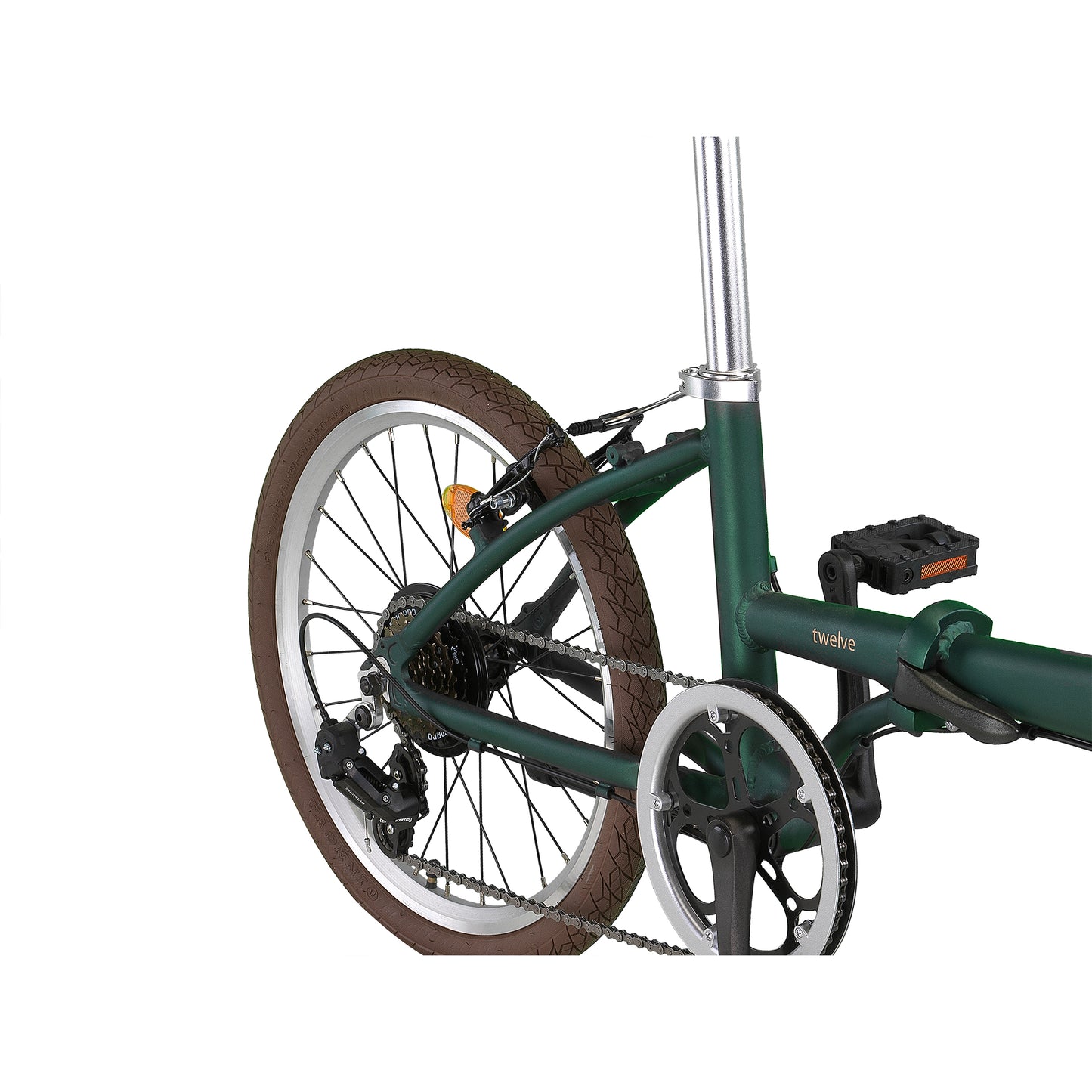 PACTO - Twelve - Folding Bike - Green/ Dark Blue