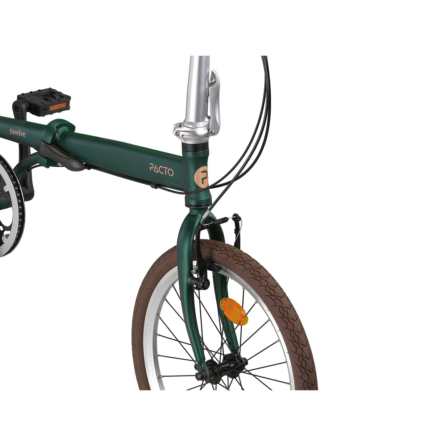 PACTO - Twelve - Folding Bike - Green/ Dark Blue